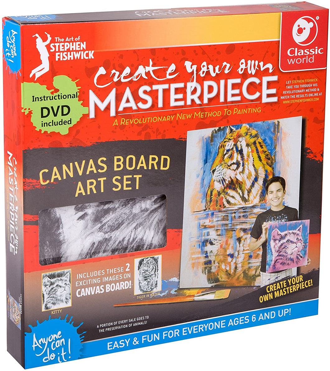 Fishwick #4 Canvas Board Art Set