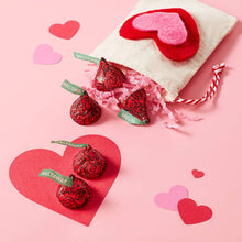Load image into Gallery viewer, HERSHEY&#39;S KISSES Roses Milk Chocolate Meltaway Candy, Valentine&#39;s Day, 9 Oz. Bag