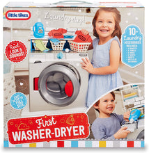Load image into Gallery viewer, Little Tikes First Washer Dryer - Realistic Pretend Play Appliance for Kids, Interactive Toy Washing Machine with 11 Laundry Accessories, Unique Toy, Ages 2+
