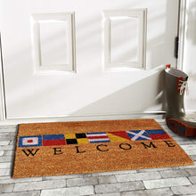 Load image into Gallery viewer, Calloway Mills 121602436 Nautical Welcome Doormat, 24&quot; x 36&quot;, Multicolor