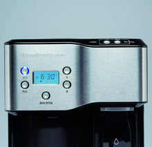 Load image into Gallery viewer, Hamilton Beach Programmable Coffee Maker &amp; Hot Water Dispenser, 2-Way, Black and Stainless