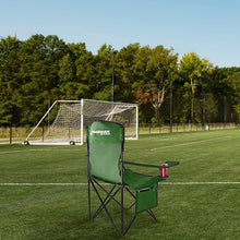 Load image into Gallery viewer, Wakeman OutdoorsOversized Camp Chair-300lb. Capacity Heavy Duty Big Tall Quad Seat with Cup Holder, Cooler, Carry Bag-Tailgating, Camping, Fishing