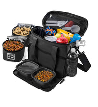 Load image into Gallery viewer, Overland Travel Dog Tote Bag Includes Collapsible Silicone Bowls