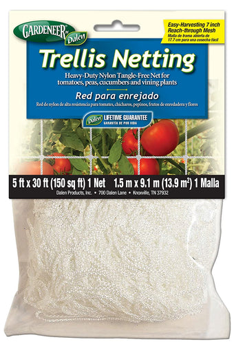 Dalen 100055887 756635701002 Gardeneer by Trellis Heavy-Duty Nylon Tangle-Free Net 5', 30 ft
