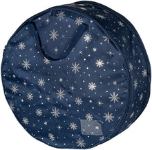 Load image into Gallery viewer, Honey-Can-Do SFT-08591 Deluxe 2 24&quot; Wreath Storage Bag, Navy