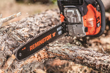 Load image into Gallery viewer, Remington RM4618 Outlaw 46cc 2-Cycle 18-Inch Gas Powered Chainsaw with Carrying Case Automatic Chain Oiler and 5-Point Anti Vibration System, 46 cc-18, Orange