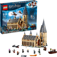 Load image into Gallery viewer, LEGO Harry Potter Hogwarts Great Hall 75954 Building Kit and Magic Castle Toy, Fantasy Creatures, Hermione Granger, Draco Malfoy and Hagrid (878 Pieces)