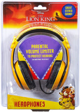 Load image into Gallery viewer, Kids Headphones for Kids Lion King Adjustable Stereo Tangle-Free 3.5mm Jack Wired Cord Over Ear Headset for Children Parental Volume Control Kid Friendly Safe Perfect for School Home Travel