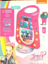 Load image into Gallery viewer, Jojo Siwa CD G Karaoke Machine with One Wired Microphone