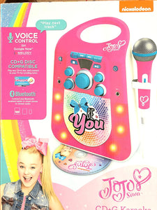 Jojo Siwa CD G Karaoke Machine with One Wired Microphone