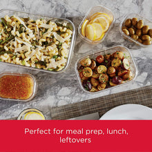 Load image into Gallery viewer, Rubbermaid 2108371 Leak-Proof Brilliance Food Storage 12-Piece Plastic Containers with Lids | Bento Box Style Sandwich and Salad Lunch Kit