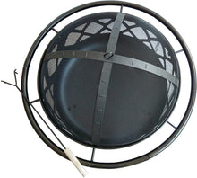 Load image into Gallery viewer, Peaktop CU296 Round Steel Wood Burning Fire Pits, 30.0", Black