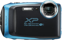 Load image into Gallery viewer, FUJIFILM FinePix XP130 Digital Camera (Sky Blue) w/ 16GB Case and Strap Bundle