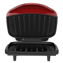 Load image into Gallery viewer, George Foreman 2-Serving Classic Plate Electric Indoor Grill and Panini Press, Red, GR10RM