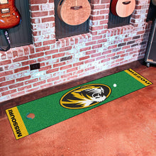 Load image into Gallery viewer, FANMATS NCAA University of Missouri Tigers Nylon Face Putting Green Mat