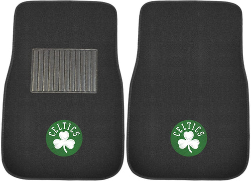 FANMATS NBA Unisex-Adult 2-pc Embroidered Car Mat Set