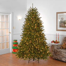 Load image into Gallery viewer, National Tree Company lit Artificial Christmas Tree Includes Pre-strung White Lights and Stand, 7.5 ft, Green