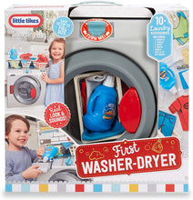 Load image into Gallery viewer, Little Tikes First Washer Dryer - Realistic Pretend Play Appliance for Kids, Interactive Toy Washing Machine with 11 Laundry Accessories, Unique Toy, Ages 2+