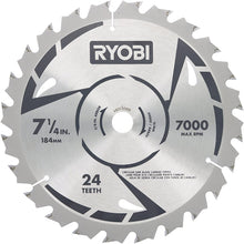 Load image into Gallery viewer, Ryobi P508 One+ 18V Lithium Ion Cordless Brushless 7 1/4 3,800 RPM Circular Saw w/ Included Blade (Battery Not Included, Power Tool Only)
