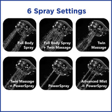 Load image into Gallery viewer, Waterpik Twin Turbo Handheld Shower Head, DSL-653
