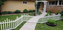 Load image into Gallery viewer, Zippity Outdoor Products ZP19001 Madison Vinyl Picket Fence, White, 30" x 56" (1 Box, 2 Panels)