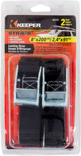 Load image into Gallery viewer, Keeper 85243 8' x 1 Lashing Strap, 2 Pack