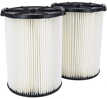 Load image into Gallery viewer, Ridgid VF4200 Genuine Replacement 1-Layer Everyday Dirt Wet/Dry Vac Filter for Ridgid 5-20 Gallon Vacuums (2 pack VF4000)