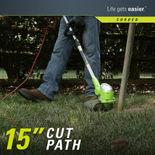 Load image into Gallery viewer, Greenworks 15-Inch 5.5 Amp Corded String Trimmer 21272