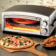 Load image into Gallery viewer, BLACK+DECKER P300S 5-Minute Pizza Oven &amp; Snack Maker, Pizza Oven, Toaster Oven, Stainless Steel