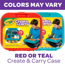Load image into Gallery viewer, Crayola Create &#39;N Carry Art Set, 75 Pieces, Art Gift for Kids, Ages 5 &amp; Up