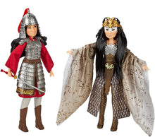 Load image into Gallery viewer, Disney Mulan and Xianniang Dolls with Helmet, Armor, and Sword, Inspired by Disney&#39;s Mulan Movie, Toy for Kids and Collectors