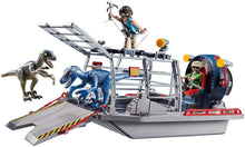 Load image into Gallery viewer, PLAYMOBIL Enemy Airboat with Raptor Building Set