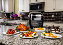 Load image into Gallery viewer, GoWISE USA 11.6-Quart Air Fryer Toaster Oven with Rotisserie &amp; Dehydrator + 50 Recipes