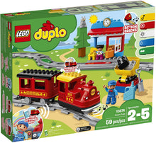 Load image into Gallery viewer, LEGO DUPLO Steam Train 10874 Remote-Control Building Blocks Set Helps Toddlers Learn, Great Educational Birthday Gift (59 Pieces)