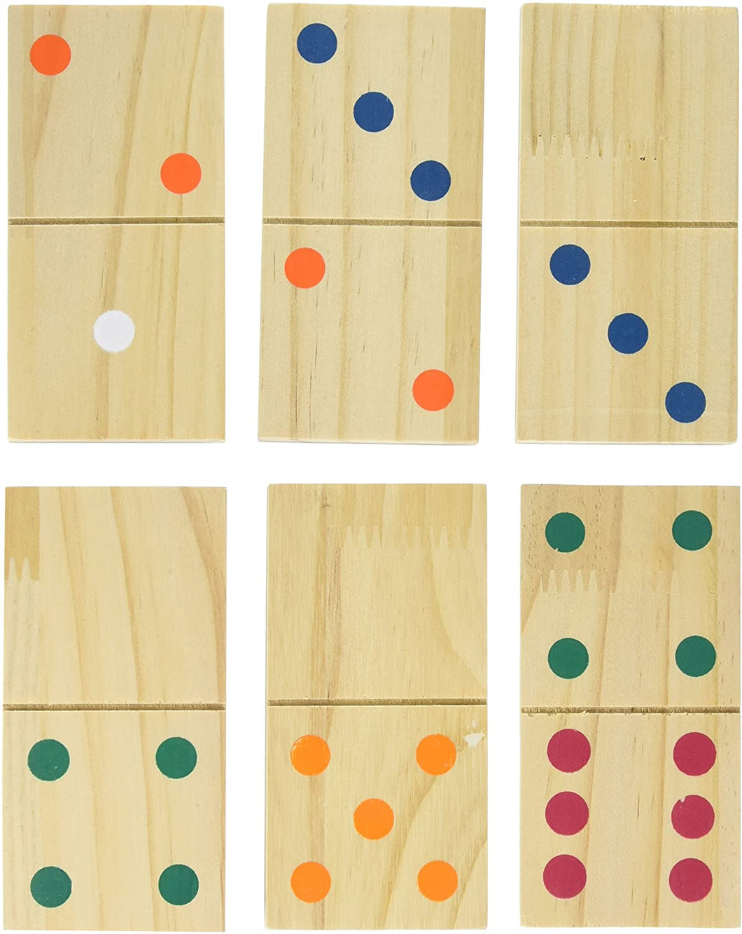 Hey! Play! Giant Wooden Dominoes Game Set (28 Piece)