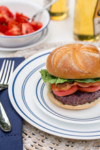 Load image into Gallery viewer, Corelle 20 Piece Livingware Dinnerware Set with Storage, Classic Café Blue, Service for 4