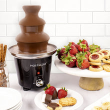 Load image into Gallery viewer, Nostalgia CFF965 3-Tier 1.5-Pound Chocolate Fondue Fountain