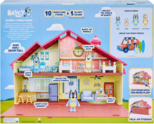 Load image into Gallery viewer, Bluey Family Home Playset with 2.5&quot; poseable Figure, Multicolor (13024)