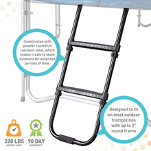 Load image into Gallery viewer, Pure Fun Universal Trampoline Ladder with 2 Platform Steps, 250lb Weight Capacity