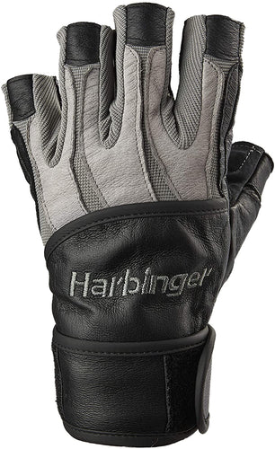 Harbinger BioForm Wristwrap Weightlifting Glove with Heat-Activated Cushioned Palm (Pair)