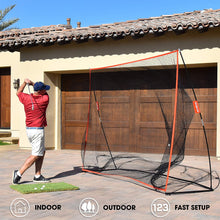 Load image into Gallery viewer, GoSports Golf Practice Hitting Net | Choose Between Huge 10' x 7' or 7' x 7' Nets | Personal Driving Range for Indoor or Outdoor Use | Designed by Golfers for Golfers