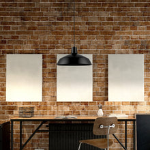 Load image into Gallery viewer, Globe Electric 65155 Barnyard 1-Light Industrial Warehouse Pendant, Matte Black