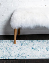 Load image into Gallery viewer, Unique Loom 3134066 Area Rug, 2' x 7' Runner, Light Blue