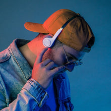 Load image into Gallery viewer, JLab Audio Rewind Wireless Retro Headphones | Bluetooth 4.2 | 12 Hours Playtime | Custom EQ3 Sound | Music Controls | Noise Isolation | with Microphone | Throwback 80s 90s Design | Black