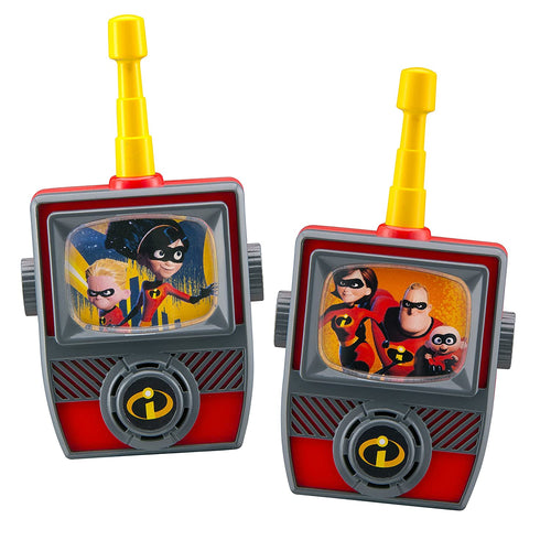 Incredibles 2 Walkie Talkies for Kids Static Free Extended Range Kid Friendly Easy to Use 2 Way Walkie Talkies