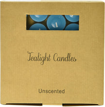 Load image into Gallery viewer, Zest Candle 50-Piece Tealight Candles, Turquoise Blue