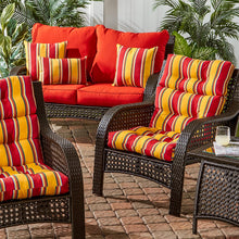 Load image into Gallery viewer, Greendale Home Fashions Outdoor High Back Chair Cushion (set of 2), Carnival