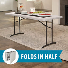 Load image into Gallery viewer, Lifetime 80382 Commercial Fold-in-Half Table, 6-Foot, Almond