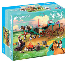 Load image into Gallery viewer, PLAYMOBIL® Spirit Riding Free Lucky's Dad with Covered Wagon Toy