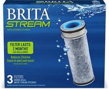 Load image into Gallery viewer, Brita Stream Pitcher Replacement Water Filter, BPA Free - 3 Count
